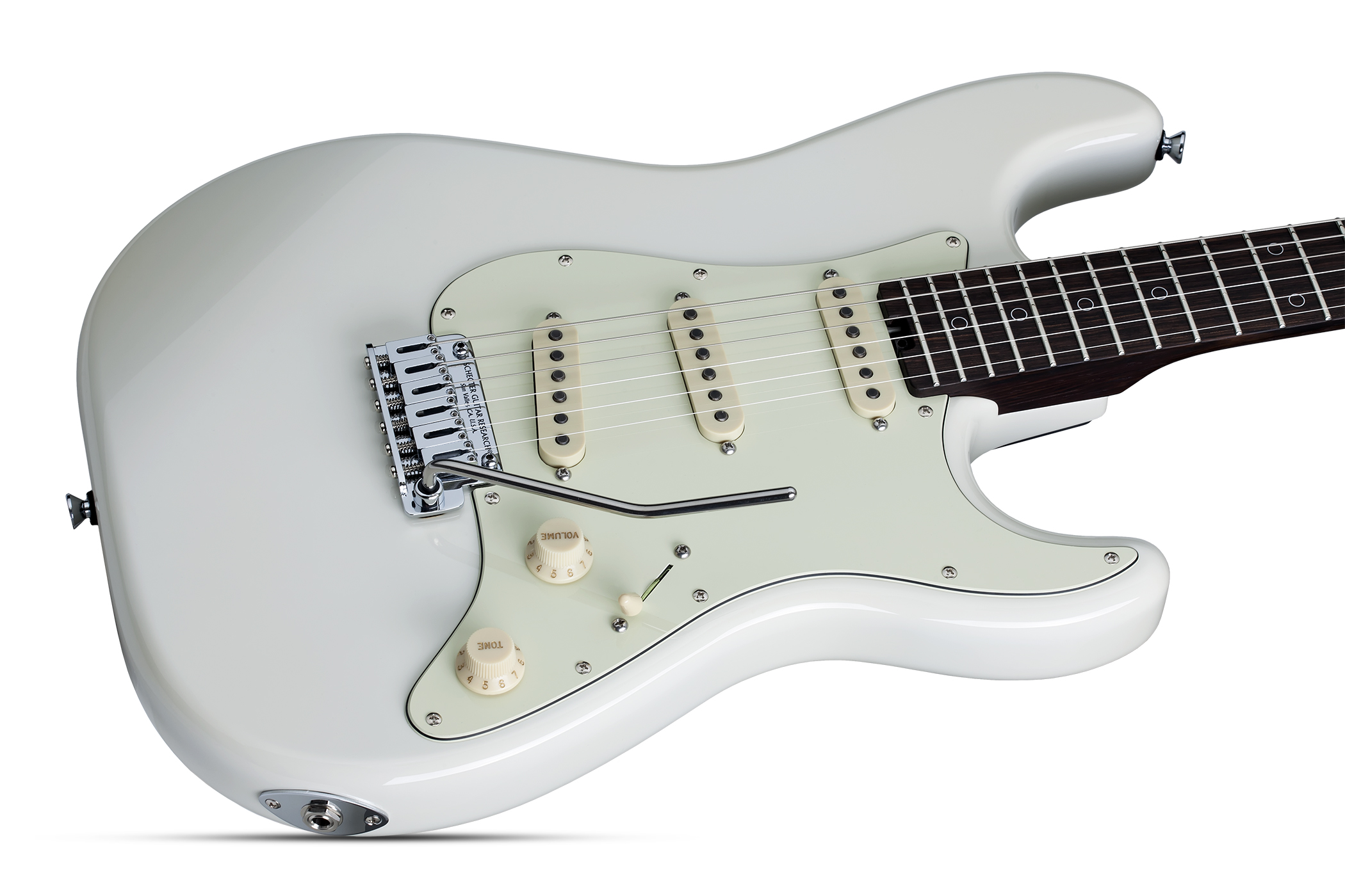 Schecter Nick Johnston Usa Signature 3s Trem Eb - Atomic Snow - Guitarra eléctrica con forma de str. - Variation 1