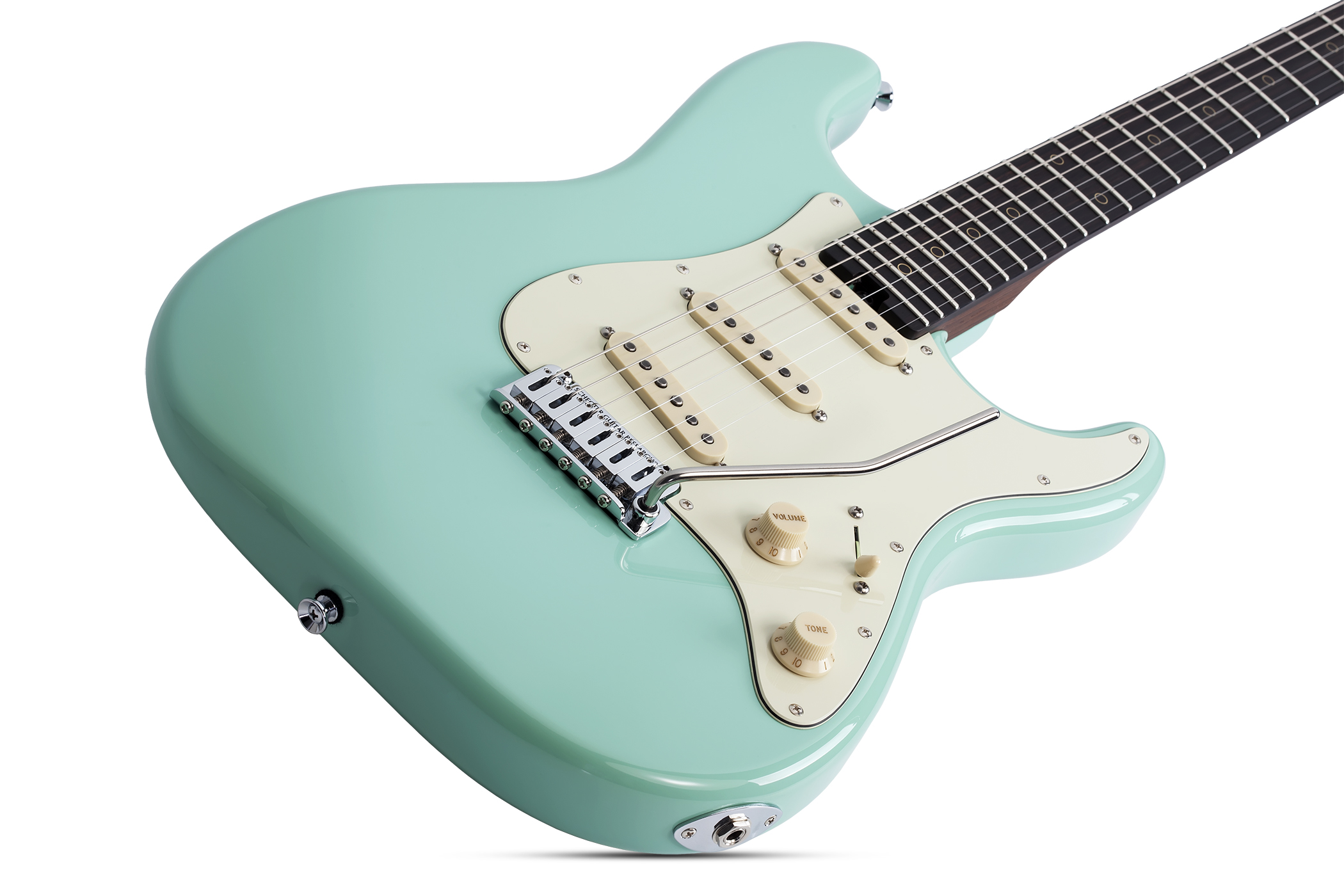 Schecter Nick Johnston Usa Signature 3s Trem Eb - Atomic Green - Guitarra eléctrica con forma de str. - Variation 1