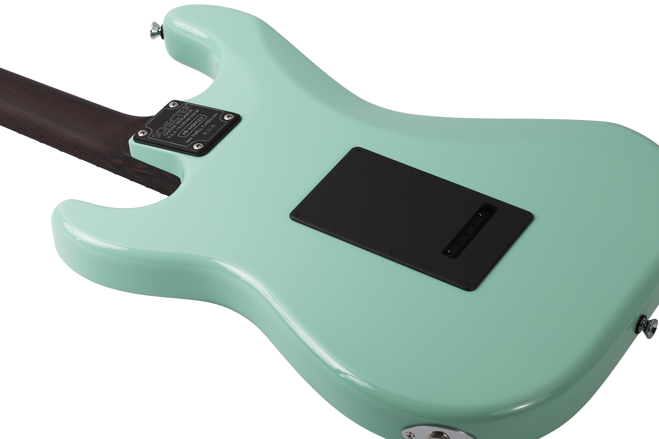 Schecter Nick Johnston Usa Signature 3s Trem Eb - Atomic Green - Guitarra eléctrica con forma de str. - Variation 2