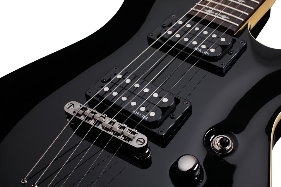 Schecter Omen Extreme-6 2h Ht Rw - See-thru Black - Guitarra eléctrica con forma de str. - Variation 3