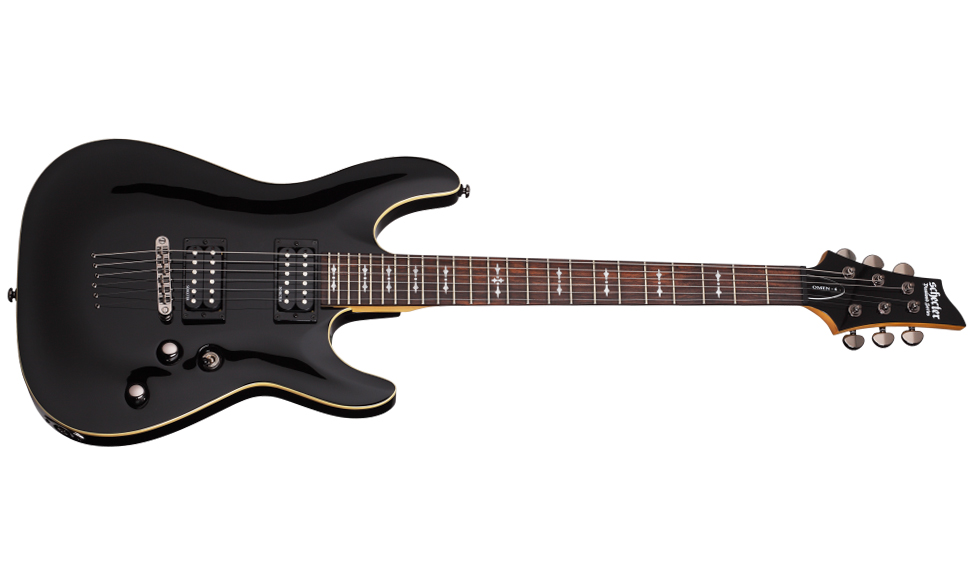 Schecter Omen Extreme-6 2h Ht Rw - See-thru Black - Guitarra eléctrica con forma de str. - Variation 1