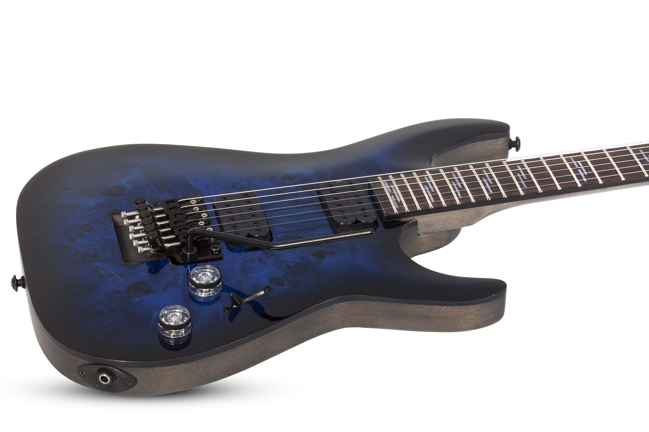 Schecter Omen Elite-6 Fr Hh Rw - See Thru Blueburst - Guitarra eléctrica con forma de str. - Variation 1