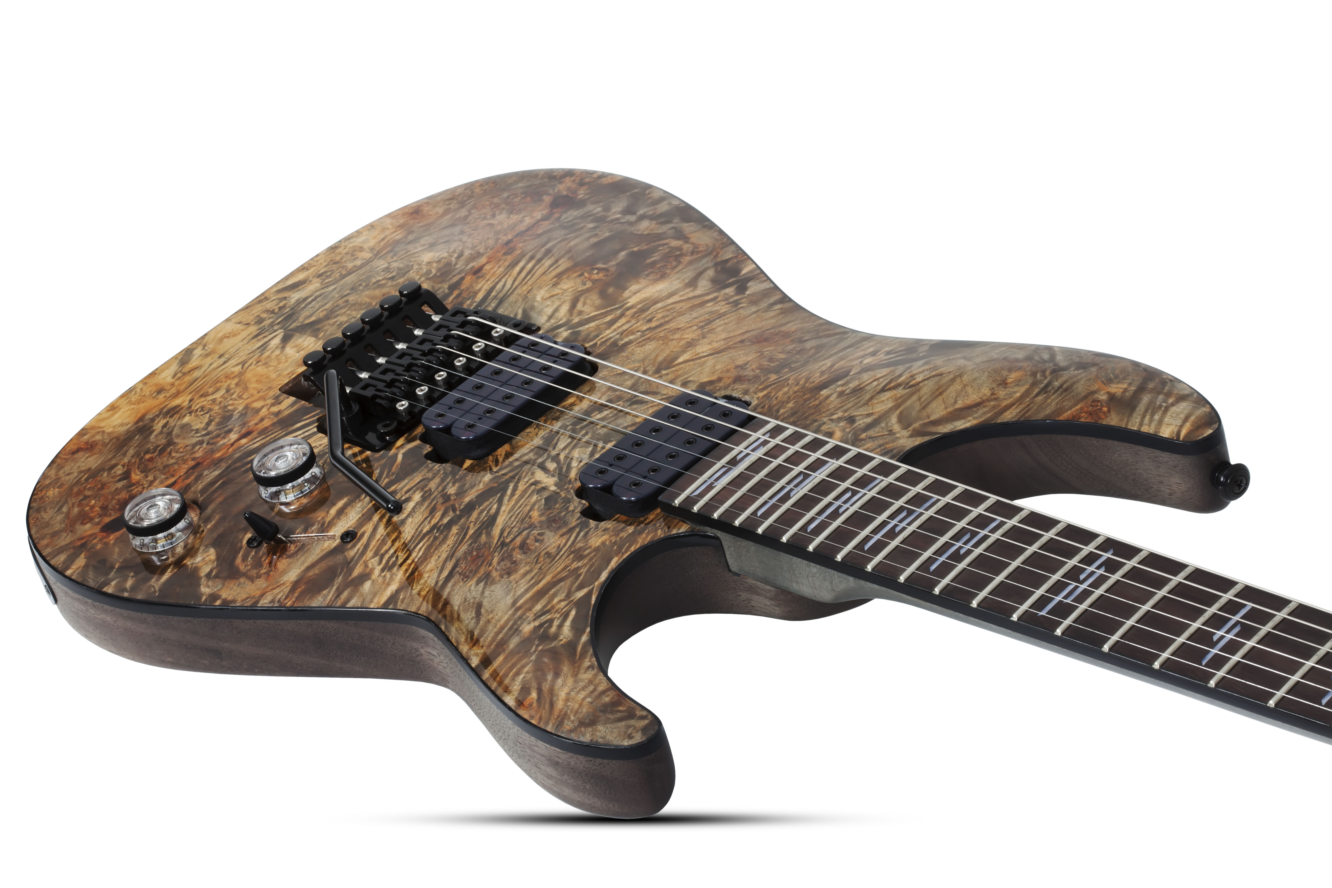 Schecter Omen Elite-6 Fr 2h Rw - Charcoal - Guitarra eléctrica con forma de str. - Variation 2