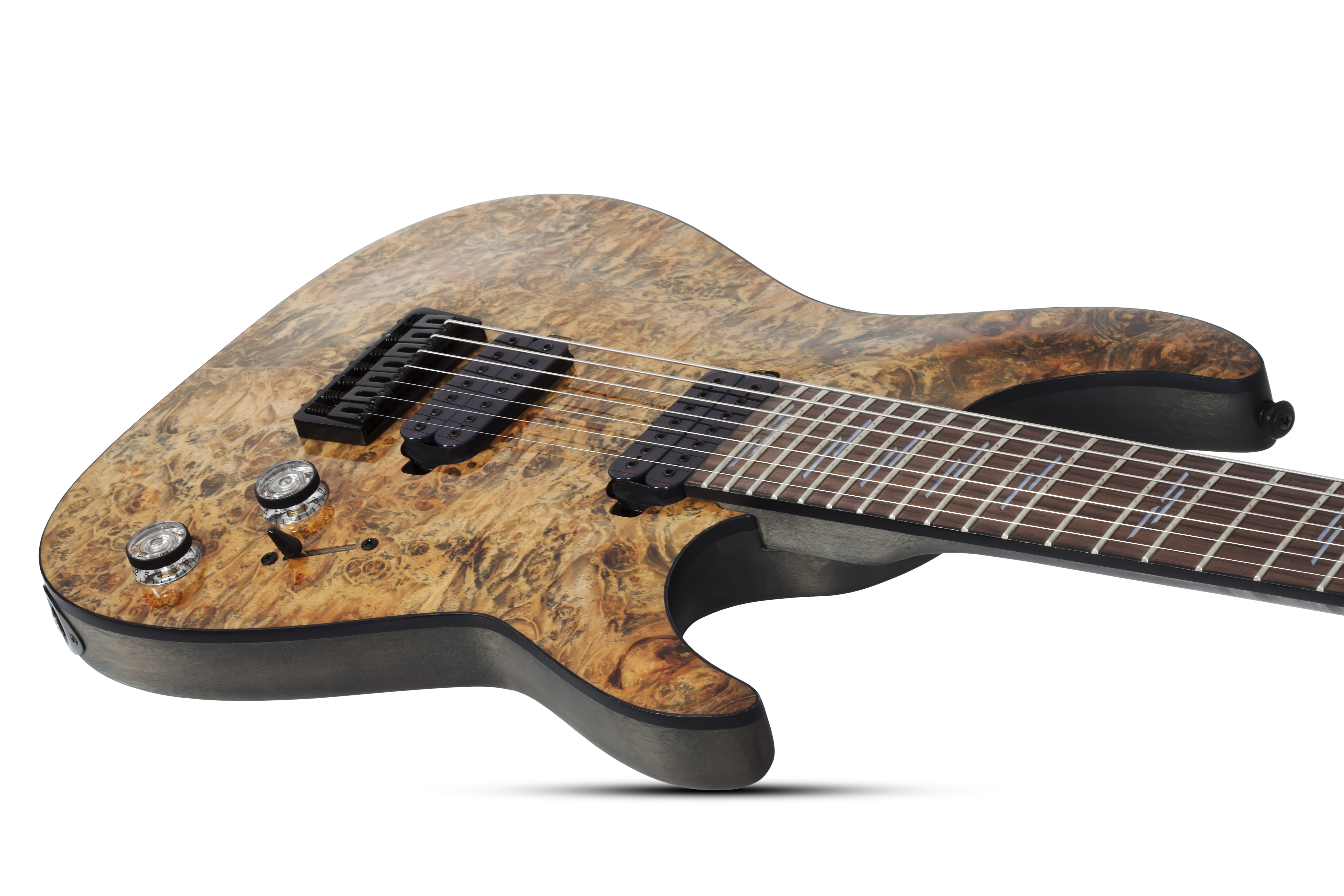 Schecter Omen Elite-7 7c Baryton 2h Ht Rw - Charcoal - Guitarra eléctrica de 7 cuerdas - Variation 2