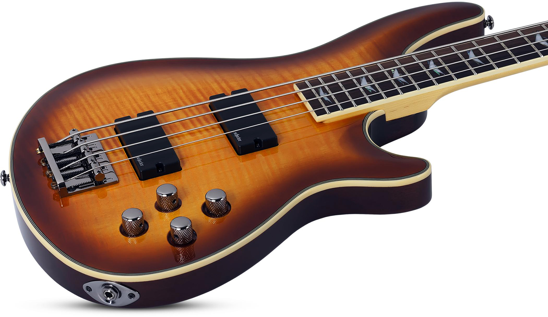 Schecter Omen Extreme-4 Active Rw - Vintage Sunburst - Bajo eléctrico de cuerpo sólido - Variation 1