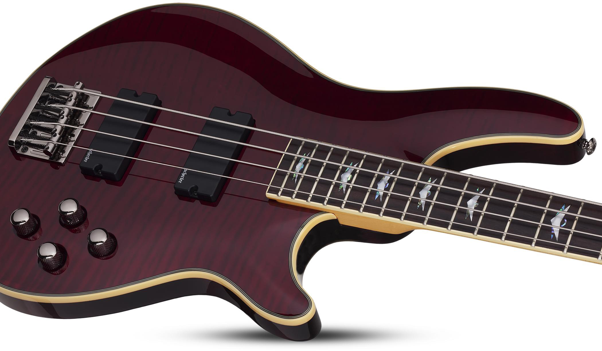 Schecter Omen Extreme-4 Active Rw - Black Cherry - Bajo eléctrico de cuerpo sólido - Variation 2