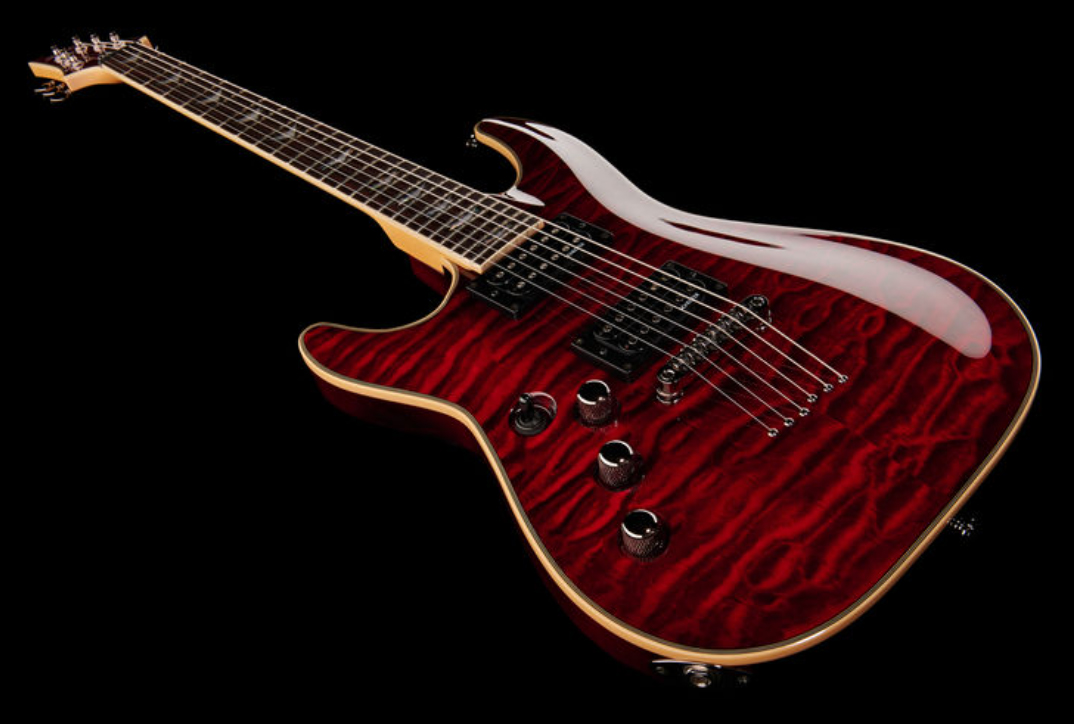 Schecter Omen Extreme-6 Lh Gaucher 2h Rw - Black Cherry - Guitarra electrica para zurdos - Variation 1
