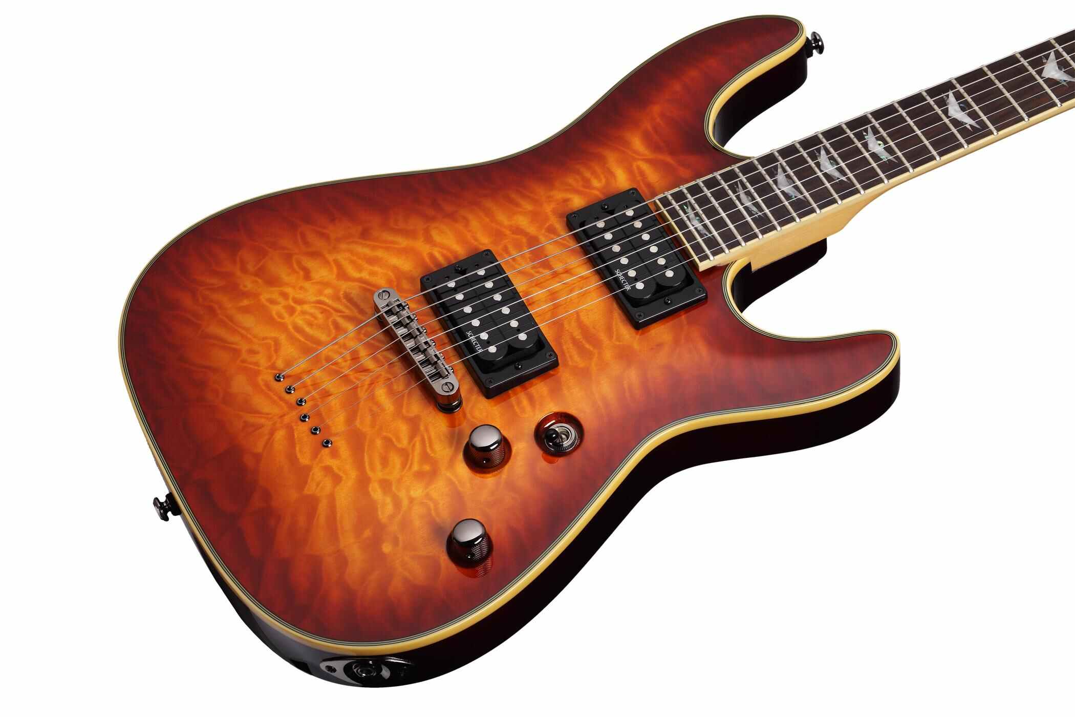 Schecter Omen Extreme-6 2h Ht Rw - Vintage Sunburst - Guitarra eléctrica con forma de str. - Variation 1