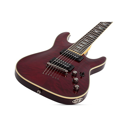 Schecter Omen Extreme-7 7c 2h Rw - Black Cherry Gloss - Guitarra eléctrica de 7 cuerdas - Variation 1