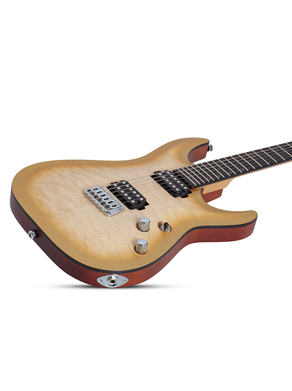 Schecter Omen Extreme Ii 2h Ht Eb - Gold Rush - Guitarra eléctrica con forma de str. - Variation 3
