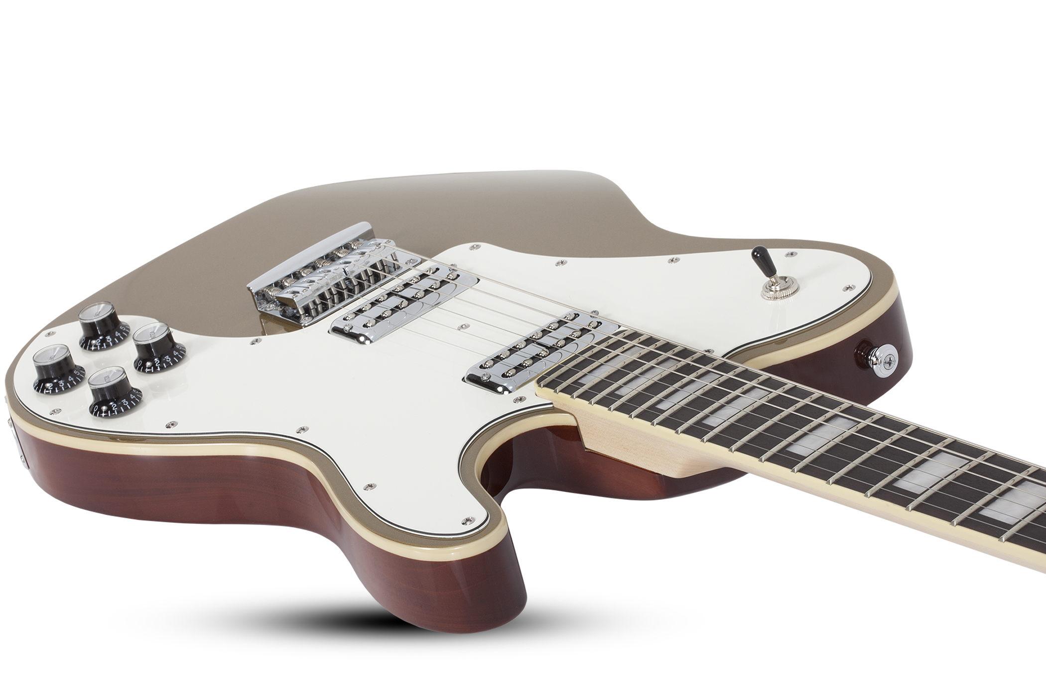 Schecter Pt Fastback 2h  Ht Eb - Gold Top - Guitarra eléctrica con forma de tel - Variation 1