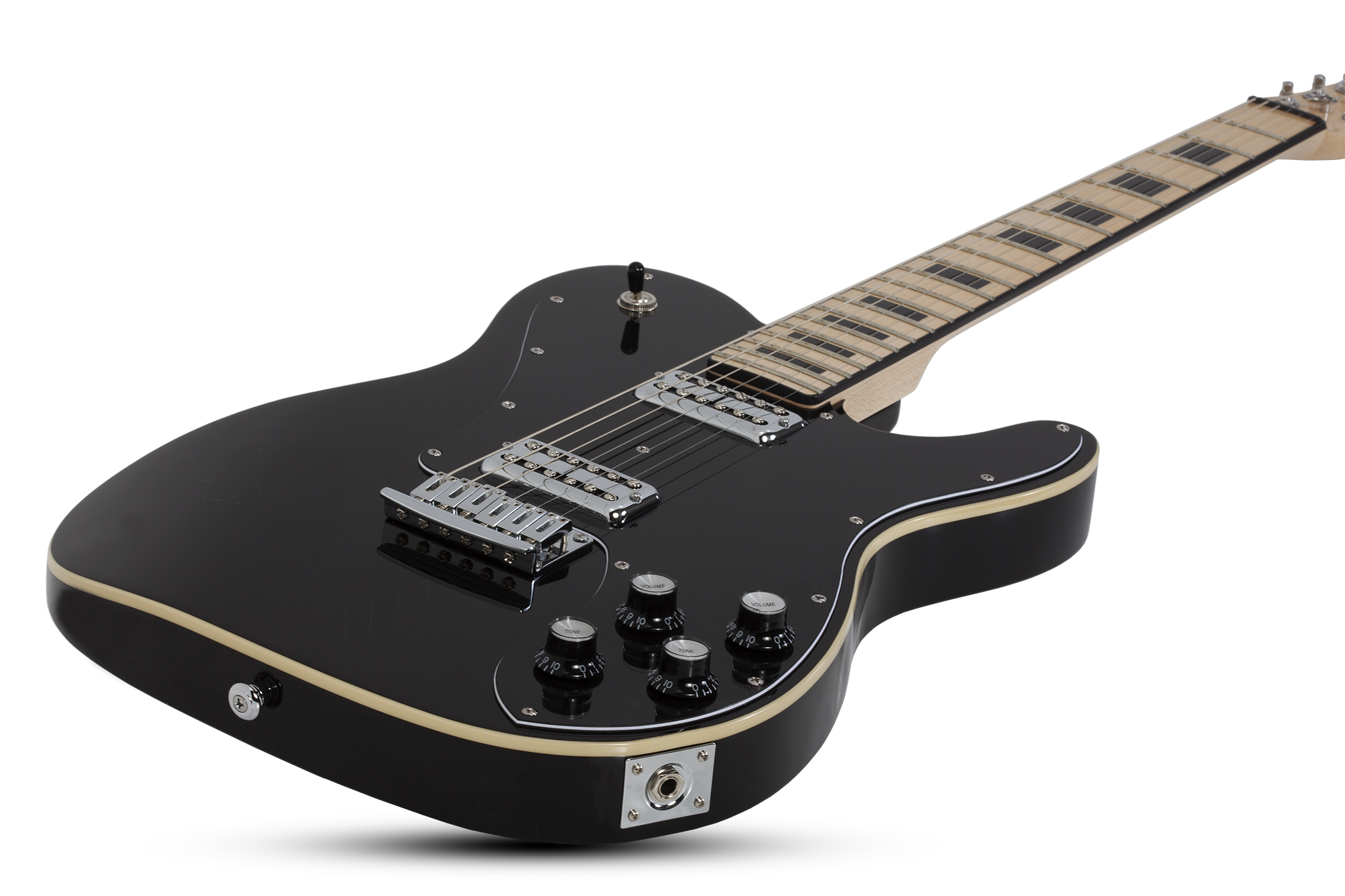 Schecter Pt Fastback 2h Ht Mn - Black - Guitarra eléctrica con forma de tel - Variation 1