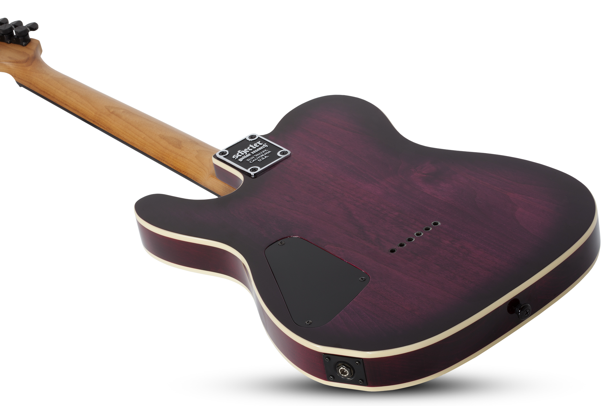 Schecter Pt Pro 2h Ht Eb - Trans Purple Burst - Guitarra eléctrica con forma de tel - Variation 3