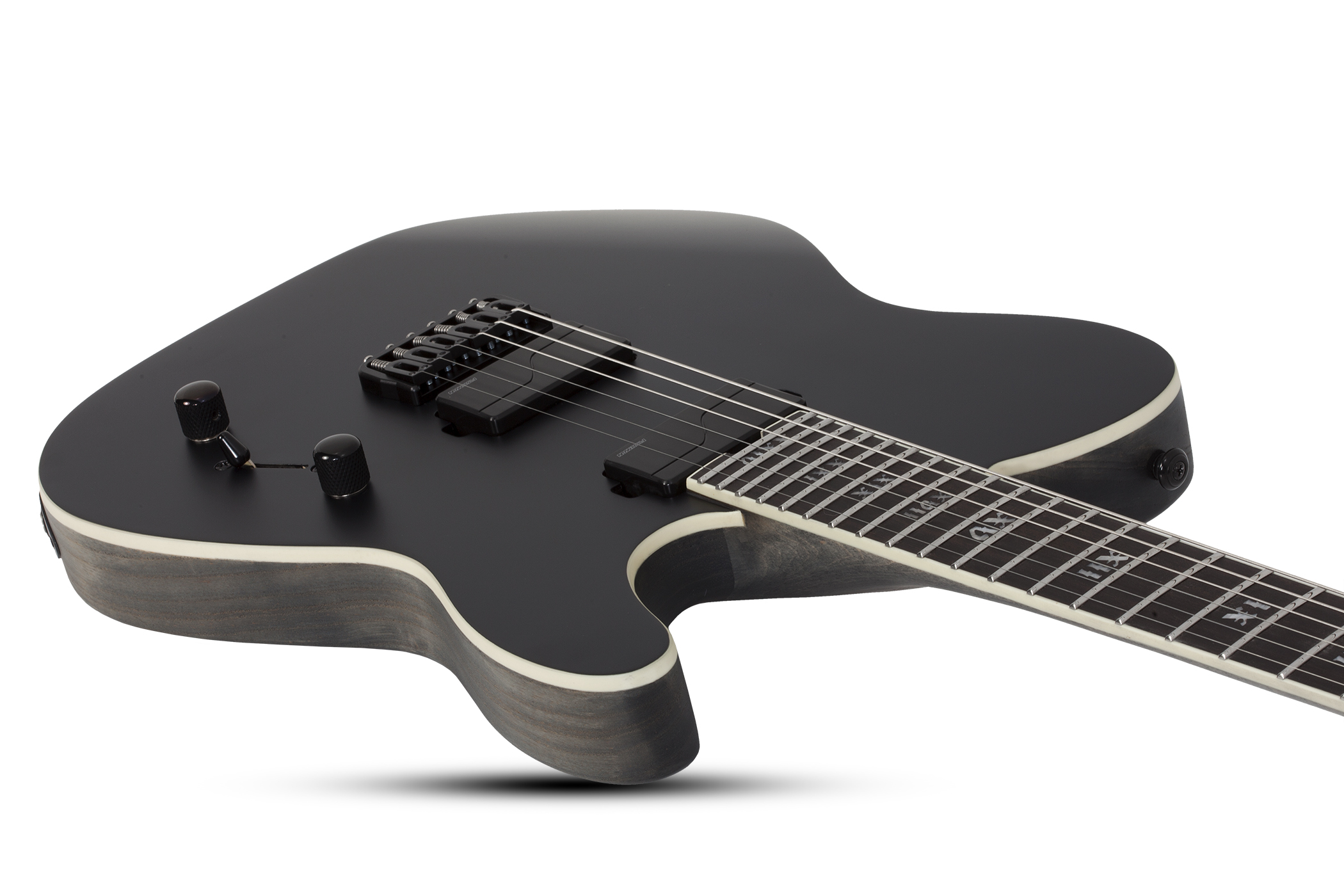 Schecter Pt Sls Elite Evil Twin 2h Fishman Fluence Modern Ht Eb - Satin Black - Guitarra eléctrica con forma de tel - Variation 1