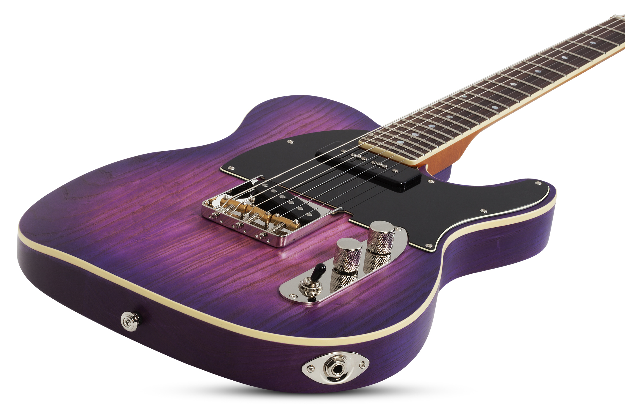 Schecter Pt Special 2s Ht Rw - Purple Burst Pearl - Guitarra eléctrica con forma de tel - Variation 1