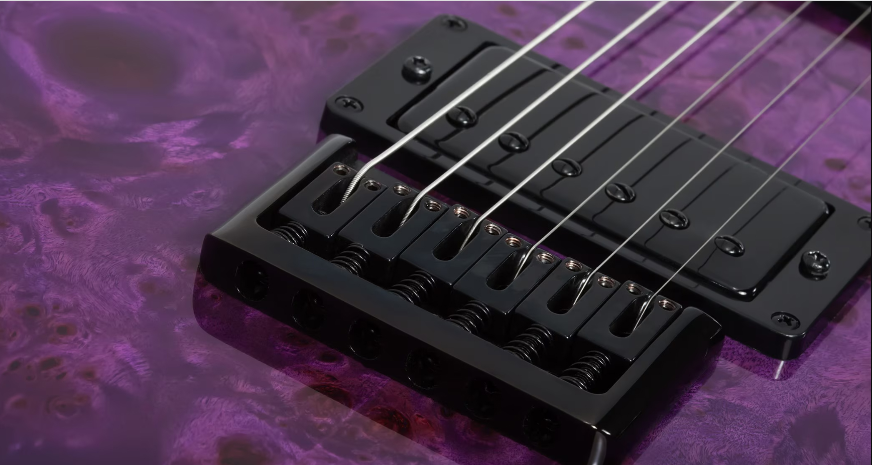 Schecter Pt Standard 2h Ht Rw - Purple Burst Burl - Guitarra eléctrica con forma de tel - Variation 3