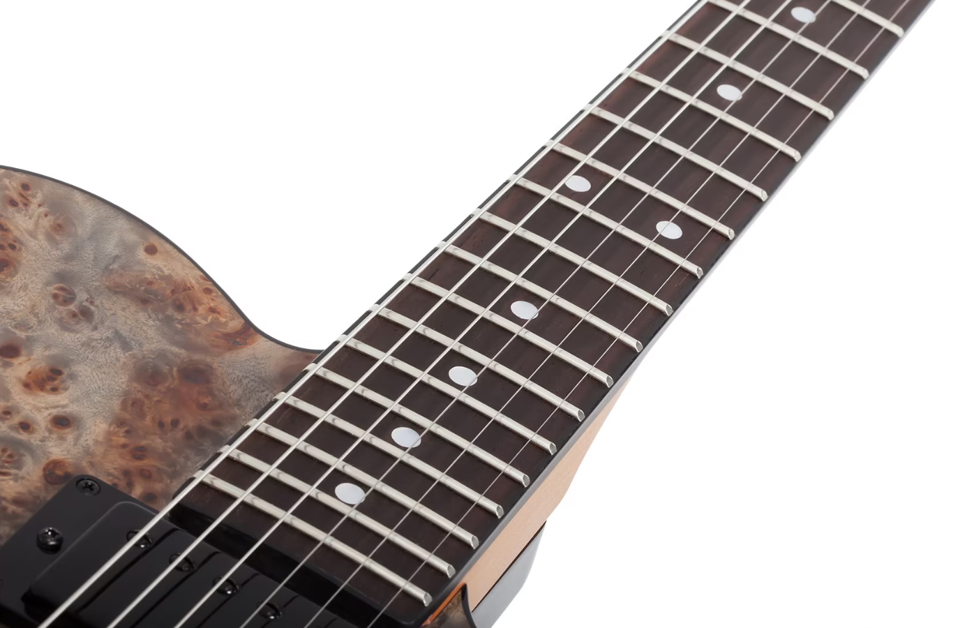 Schecter Pt Standard 2h Ht Rw - Black Fade Burst Burl - Guitarra eléctrica con forma de tel - Variation 4