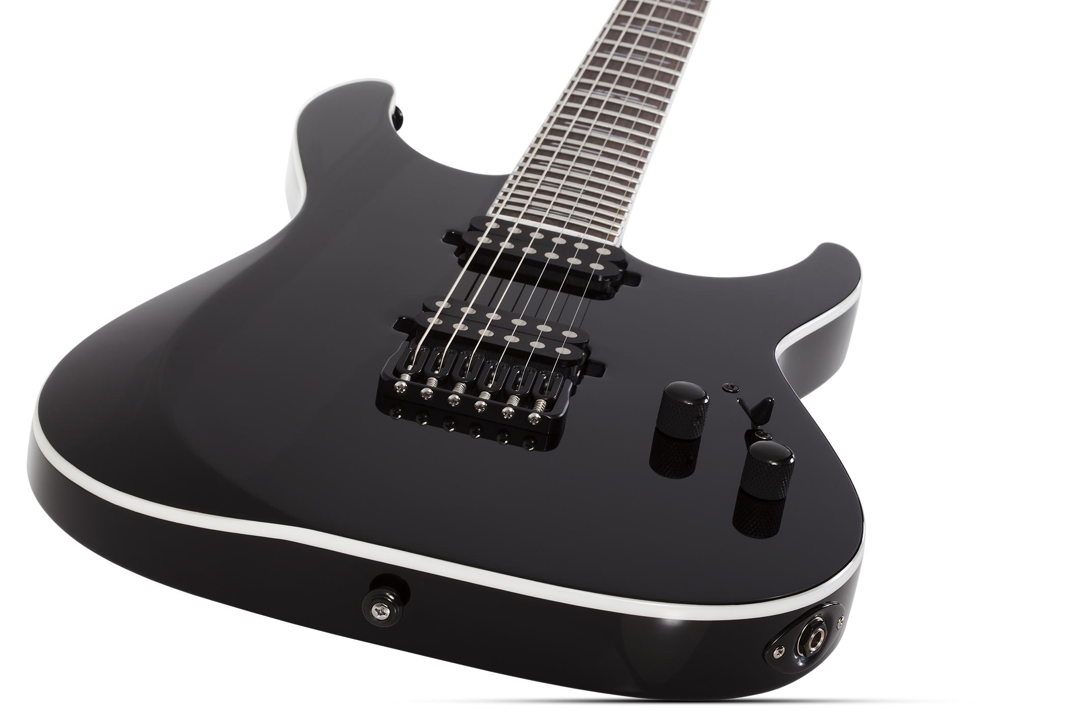 Schecter Reaper-6 Custom 2h Ht Eb - Black - Guitarra eléctrica con forma de str. - Variation 1