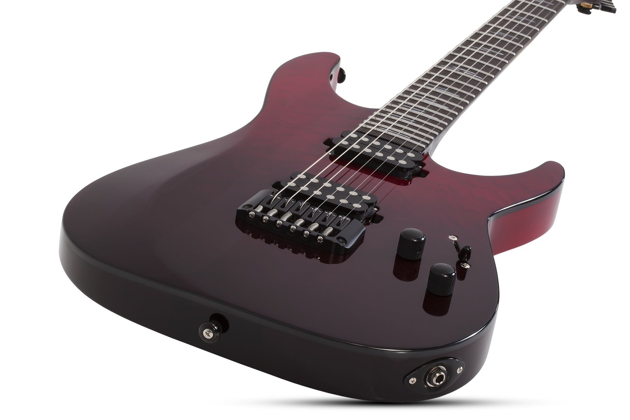 Schecter Reaper-6 Elite 2h Ht Eb - Blood Burst - Guitarra eléctrica con forma de str. - Variation 1