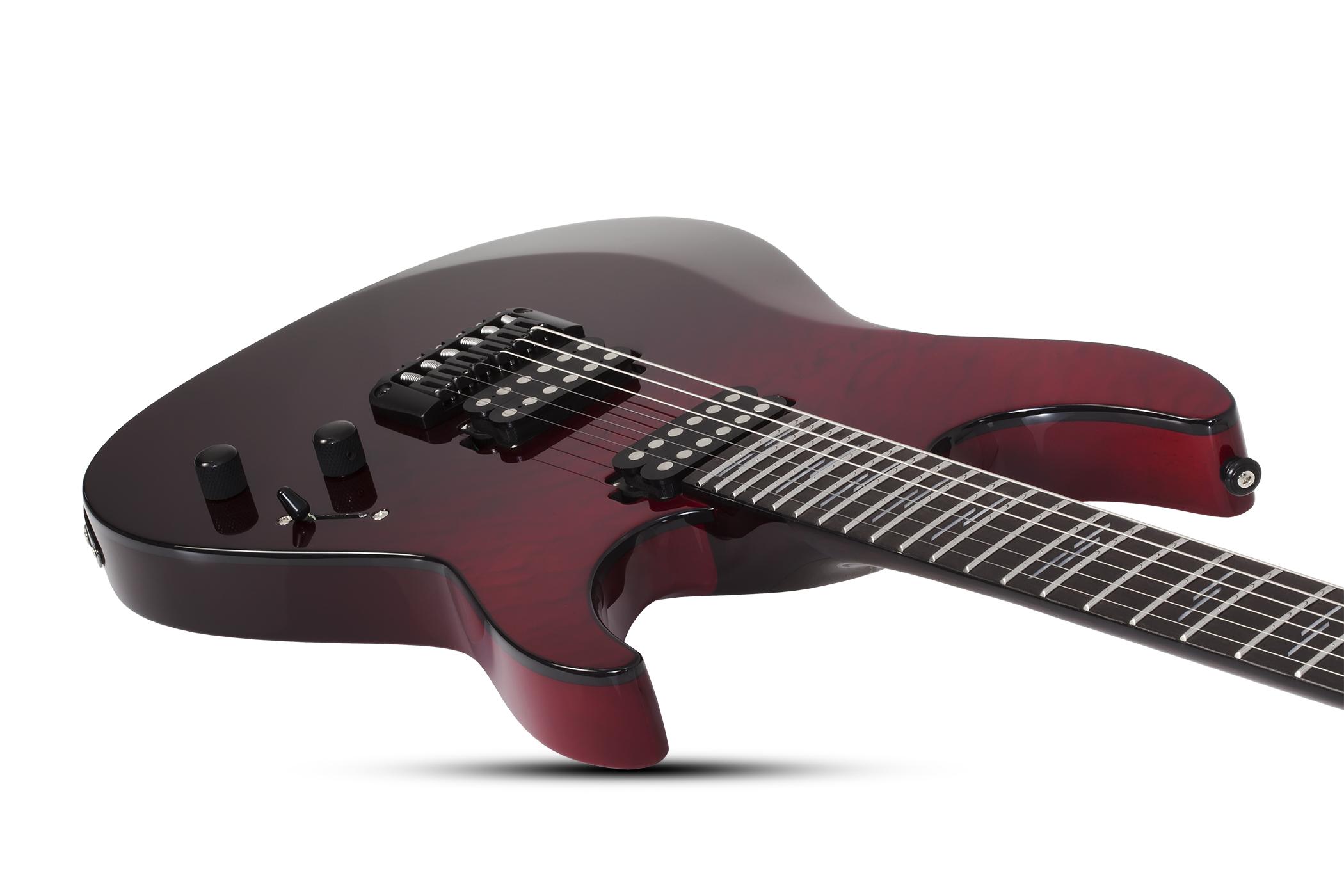 Schecter Reaper-6 Elite 2h Ht Eb - Blood Burst - Guitarra eléctrica con forma de str. - Variation 2