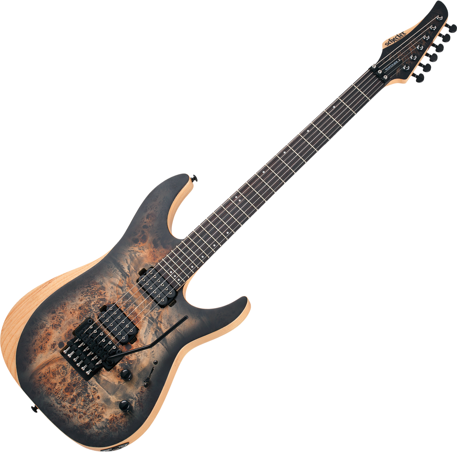 Schecter Reaper-6 Fr 2h Eb - Satin Charcoal Burst - Guitarra eléctrica con forma de str. - Variation 1