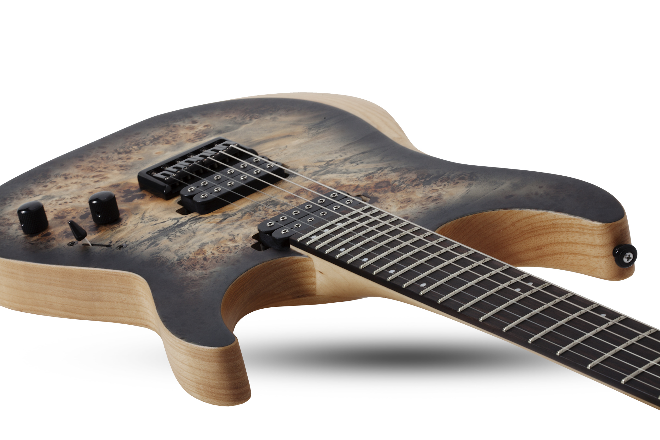 Schecter Reaper-6 2h Ht Eb - Satin Charcoal Burst - Guitarra eléctrica con forma de str. - Variation 2