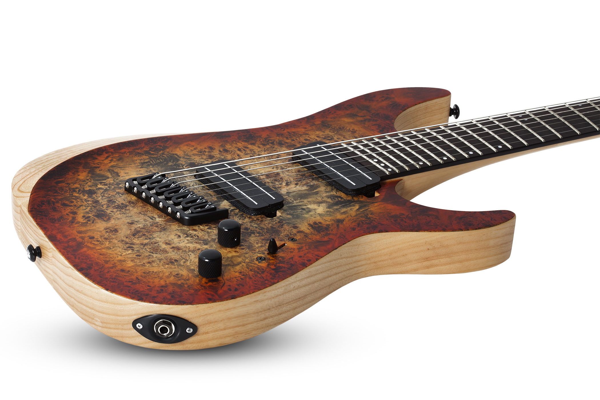 Schecter Reaper-7 Multiscale 7c Ht 2h Eb - Satin Inferno Burst - Multi-Scale Guitar - Variation 1