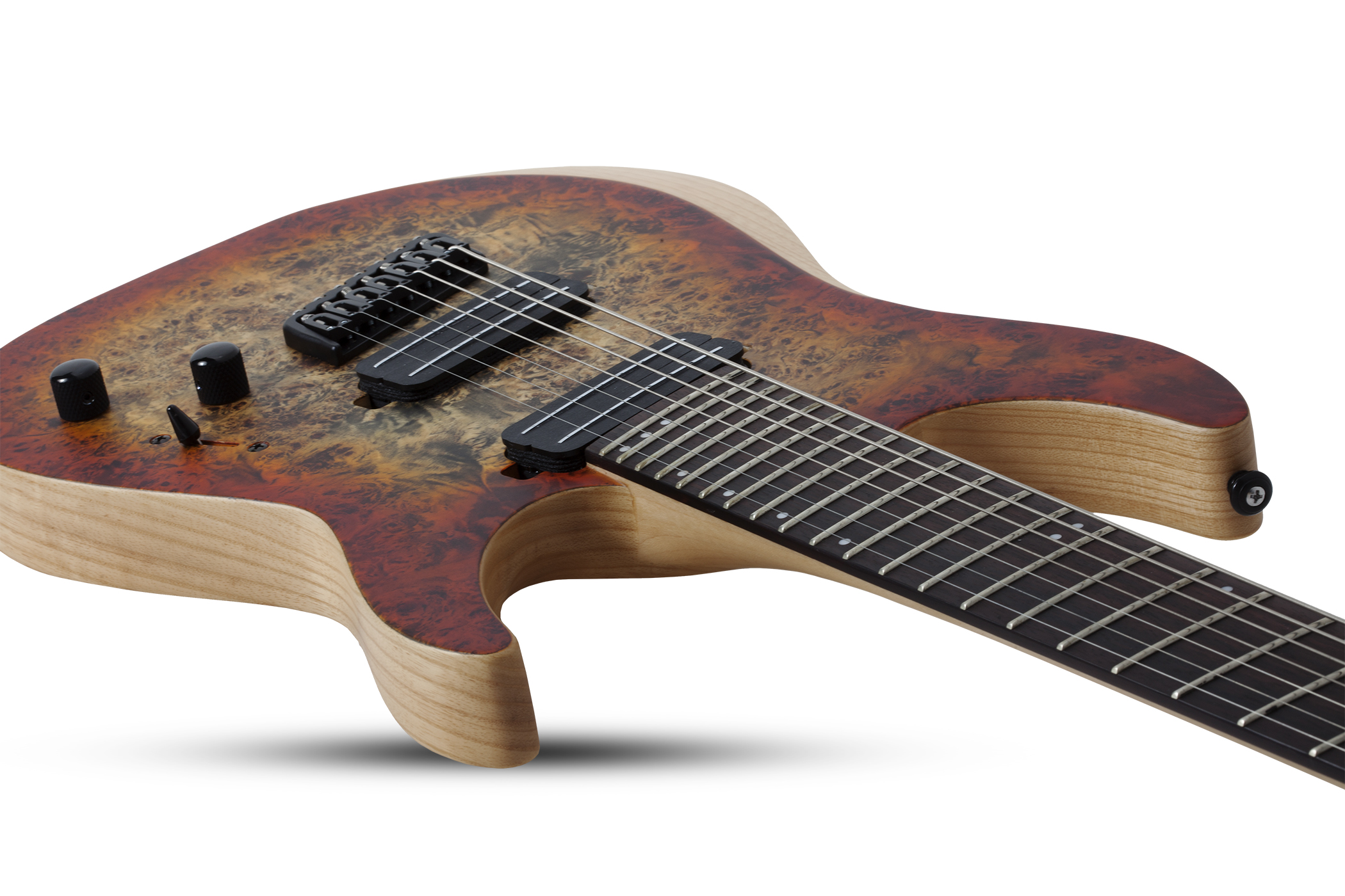 Schecter Reaper-7 Multiscale 7c Ht 2h Eb - Satin Inferno Burst - Multi-Scale Guitar - Variation 2