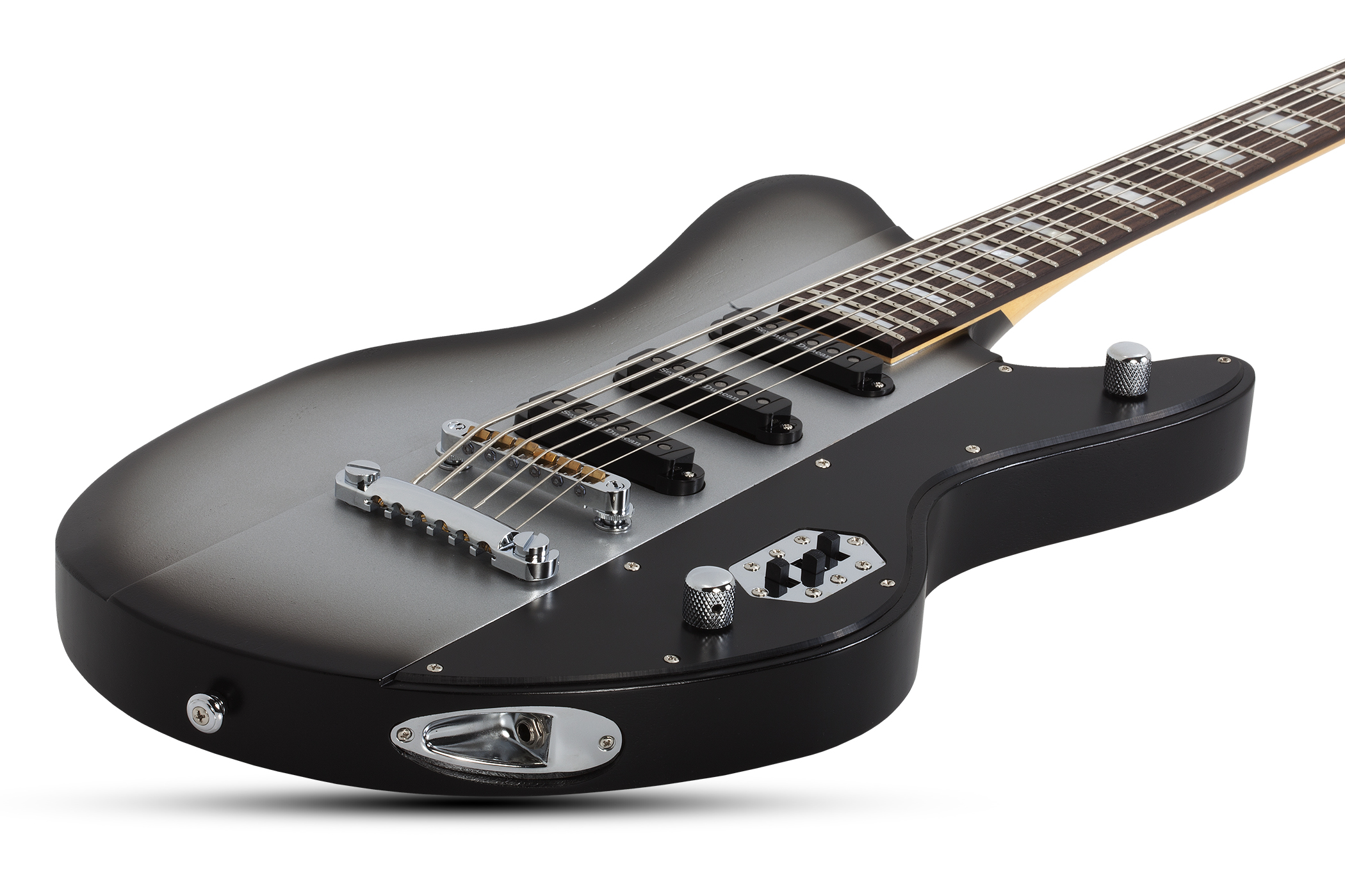 Schecter Robert Smith Ultracure Vi Ht 3s Seymour Duncan Rw - Silver Burst Pearl - Guitarra eléctrica barítono - Variation 1