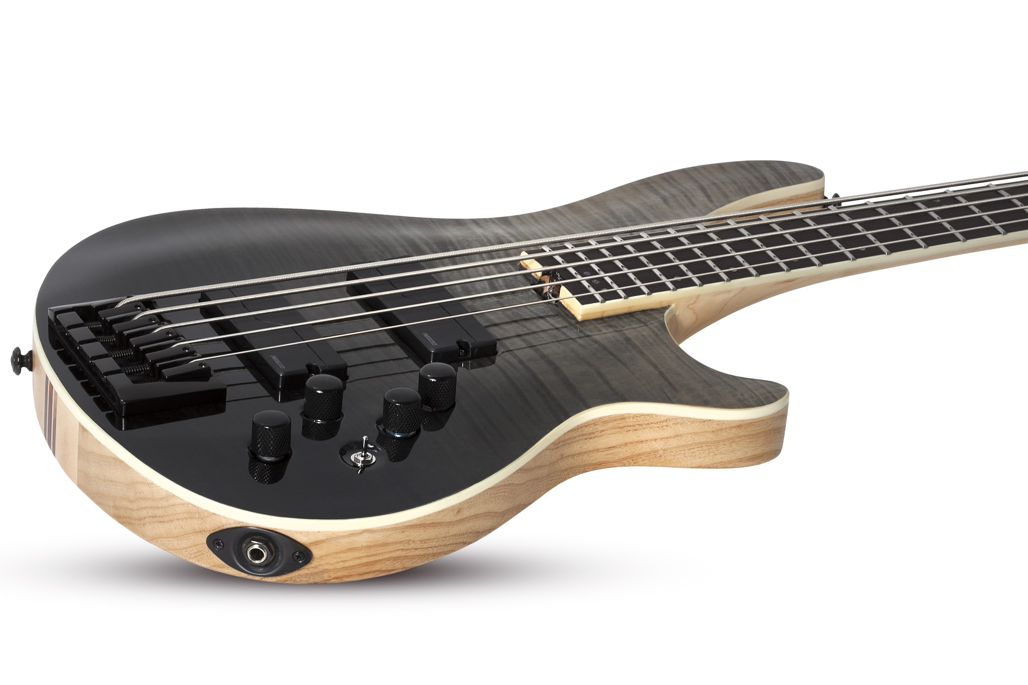 Schecter Sls Elite 5c  Active Fishman Fluence Eb Rw - Black Fade Burst - Bajo eléctrico de cuerpo sólido - Variation 1