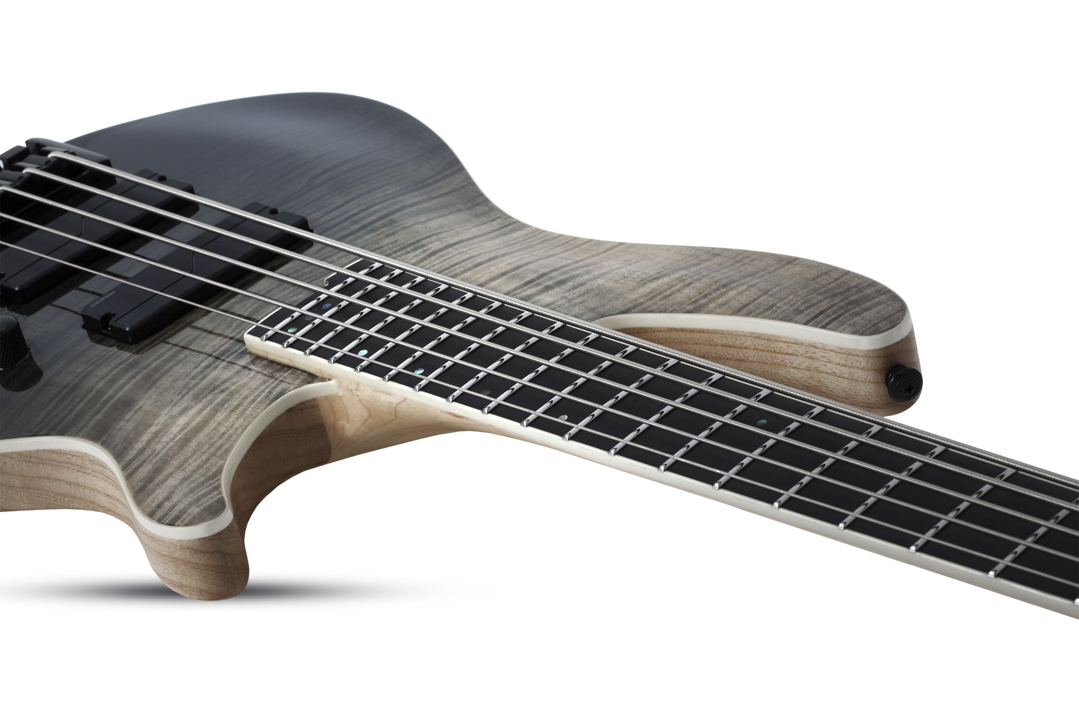 Schecter Sls Elite 5c  Active Fishman Fluence Eb Rw - Black Fade Burst - Bajo eléctrico de cuerpo sólido - Variation 2