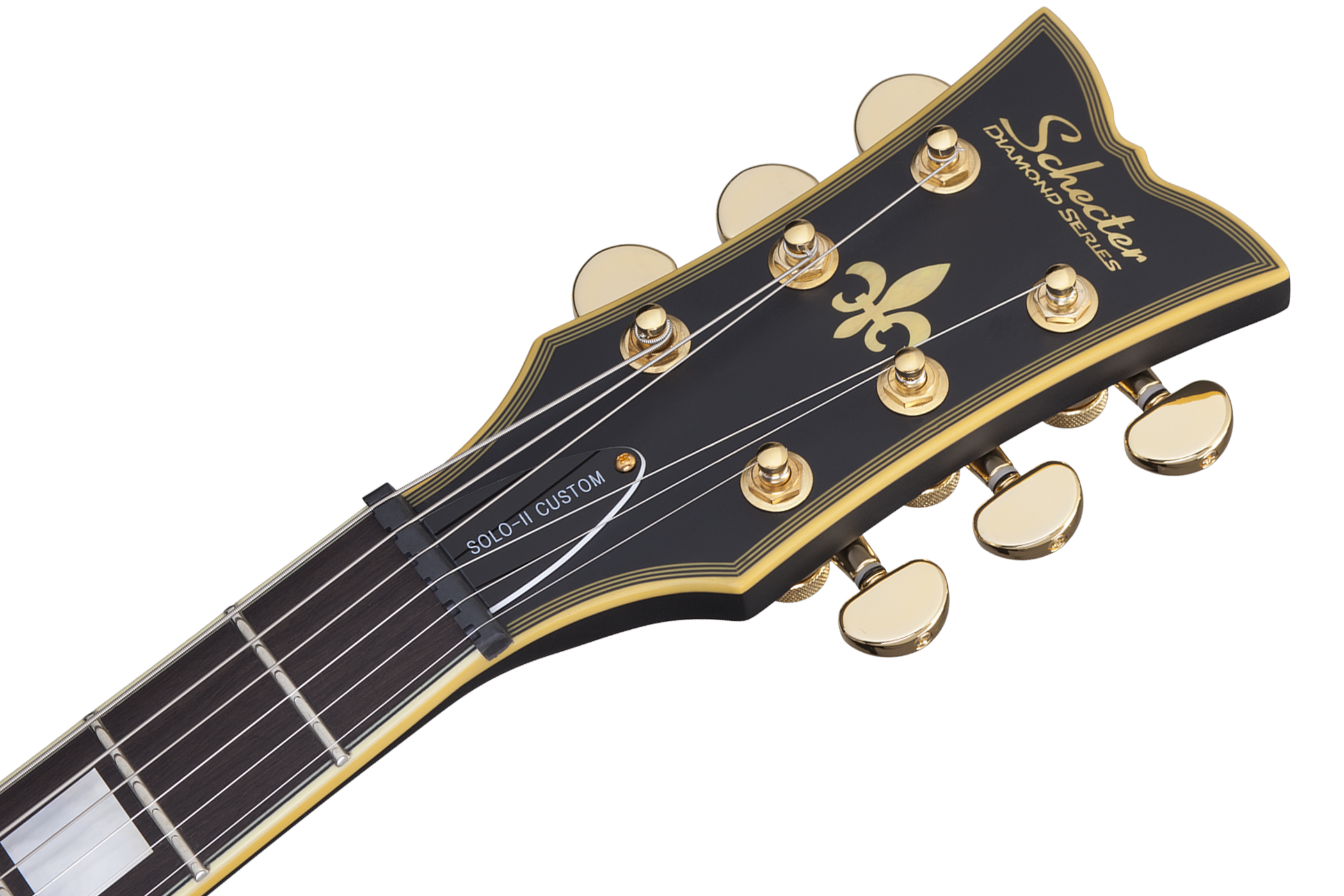 Schecter Solo-ii Custom 2h Ht Eb - Aged Black Satin - Guitarra eléctrica de corte único. - Variation 4