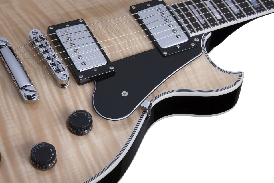 Schecter Solo-ii Custom 2h Ht Eb - Natural Gloss - Guitarra eléctrica de corte único. - Variation 3