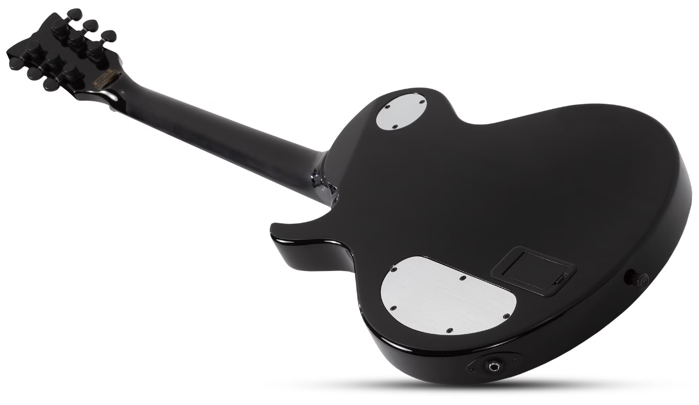 Schecter Solo Ii Pryzm Palladium 2h Fishman Fluence Modern Eb - Gloss Black - Guitarra electrica metalica - Variation 4