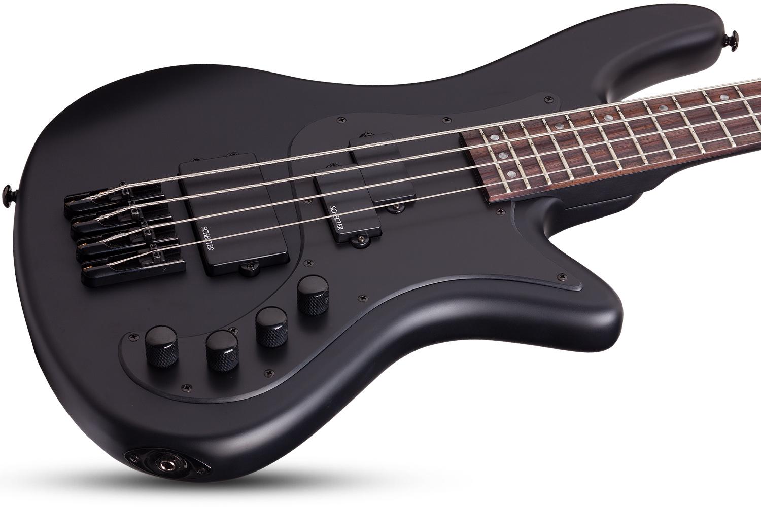 Schecter Stiletto Stealth 4c Active Rw - Satin Black - Bajo eléctrico de cuerpo sólido - Variation 2