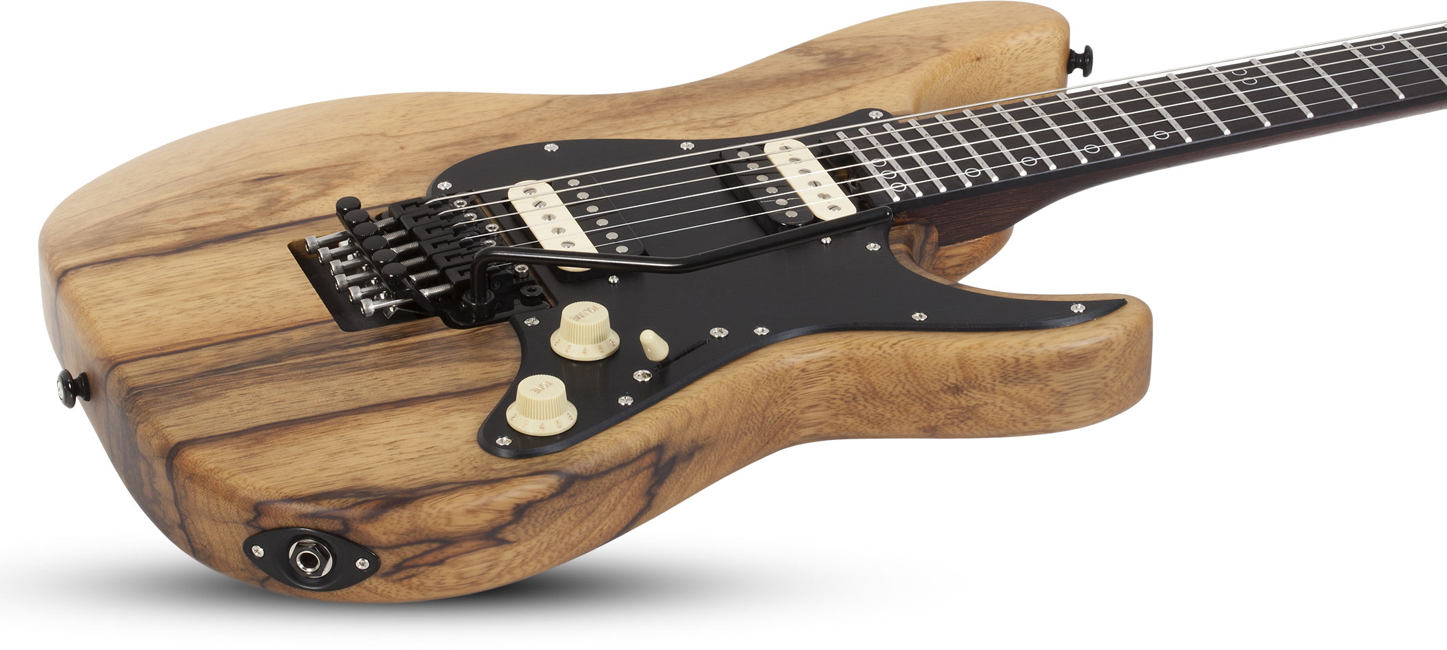 Schecter Sun Valley Super Shredder Exotic Black Limba 2h Fr Eb - Natural - Guitarra electrica metalica - Variation 1