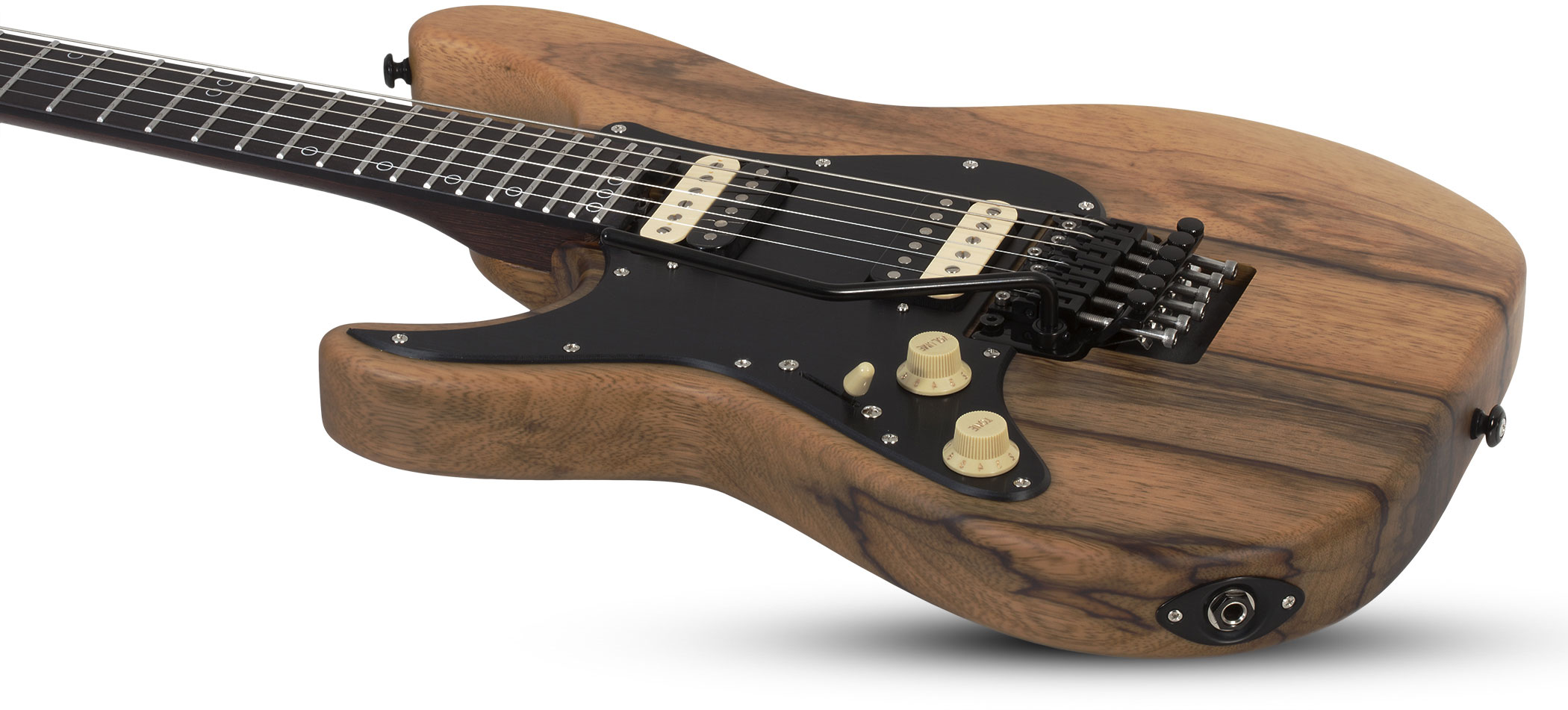 Schecter Sun Valley Super Shredder Exotic Black Limba Lh Gaucher 2h Fr Eb - Black Limba - Guitarra electrica para zurdos - Variation 1