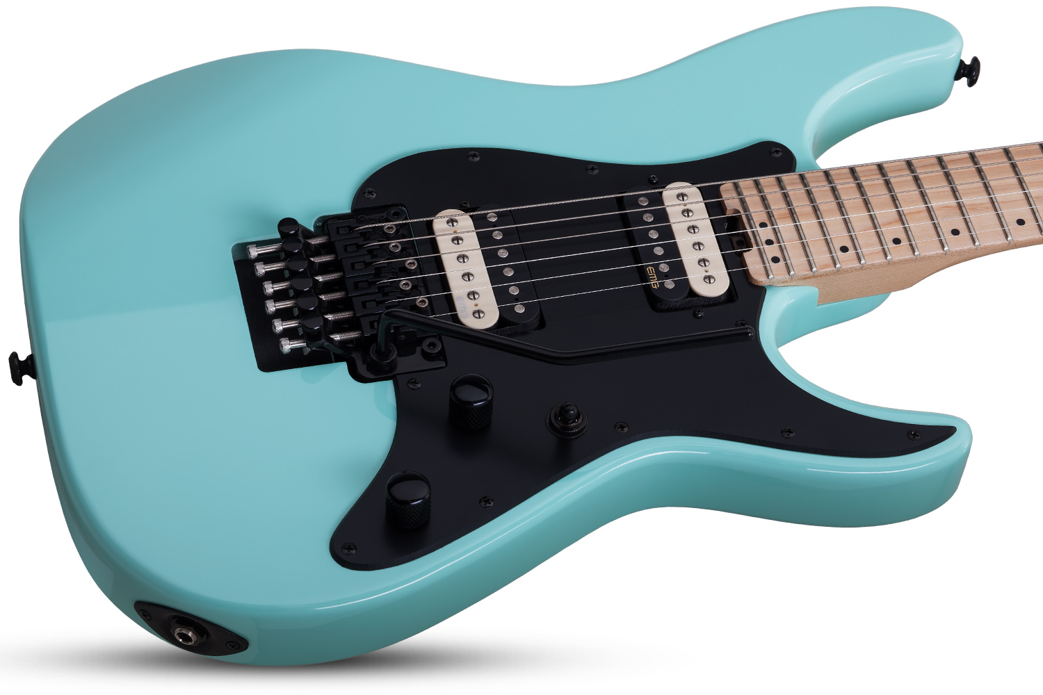 Schecter Sun Valley Super Shredder Fr 2h Emg Mn - Sea Foam Green - Guitarra eléctrica con forma de str. - Variation 1