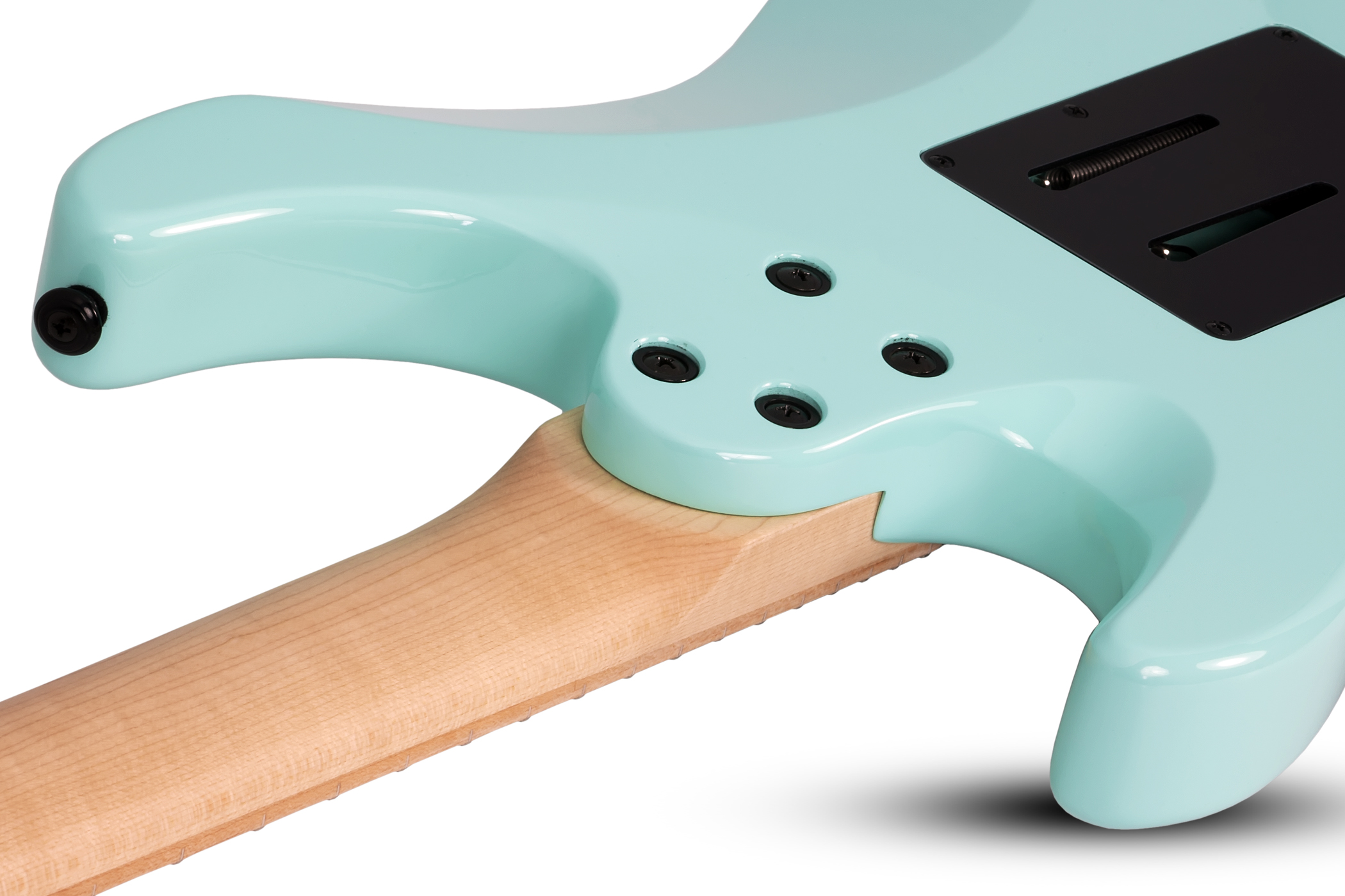 Schecter Sun Valley Super Shredder Fr 2h Emg Mn - Sea Foam Green - Guitarra eléctrica con forma de str. - Variation 4