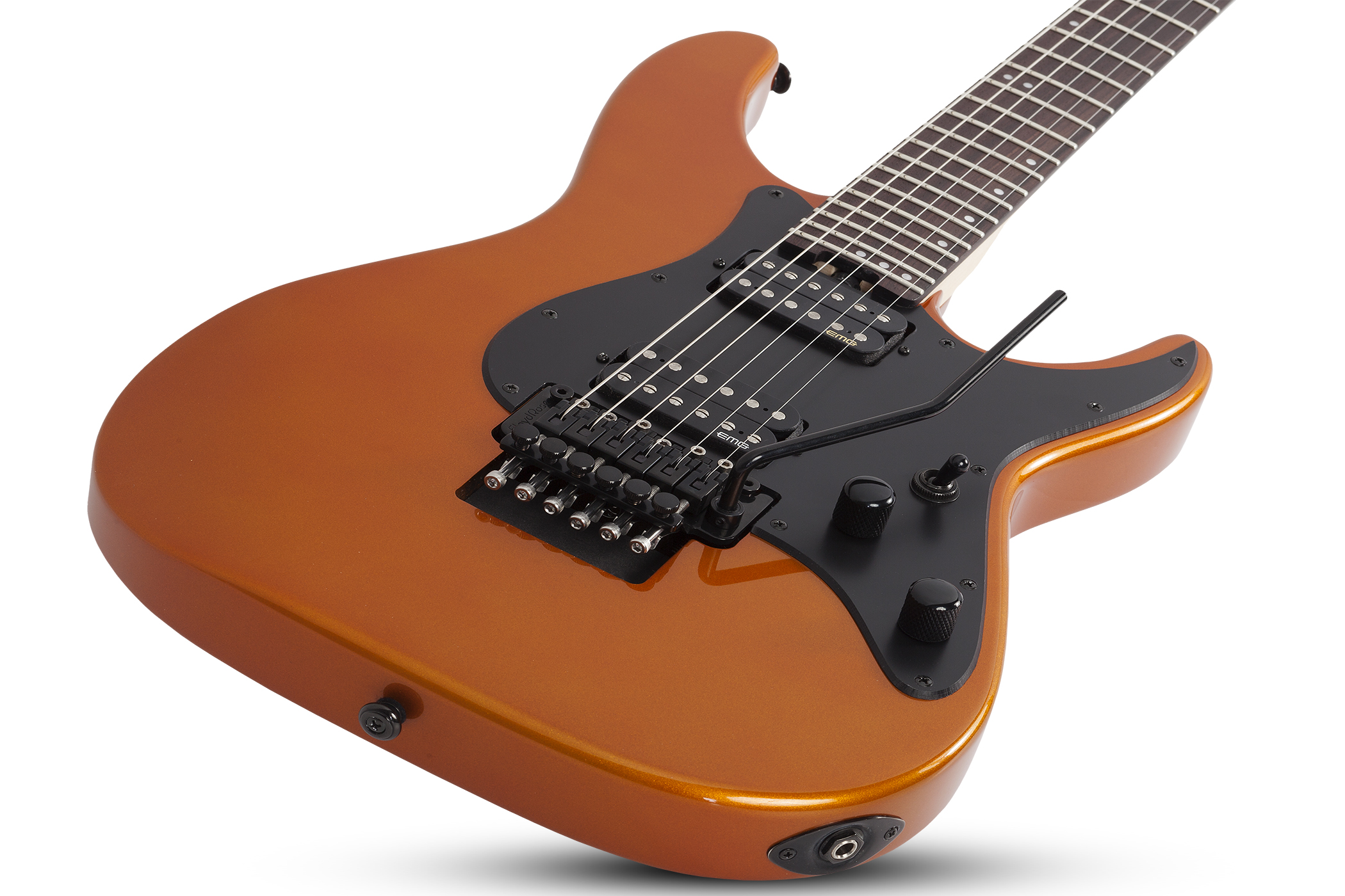 Schecter Sun Valley Super Shredder Fr 2h Emg Rw - Lambo Orange - Guitarra eléctrica con forma de tel - Variation 2
