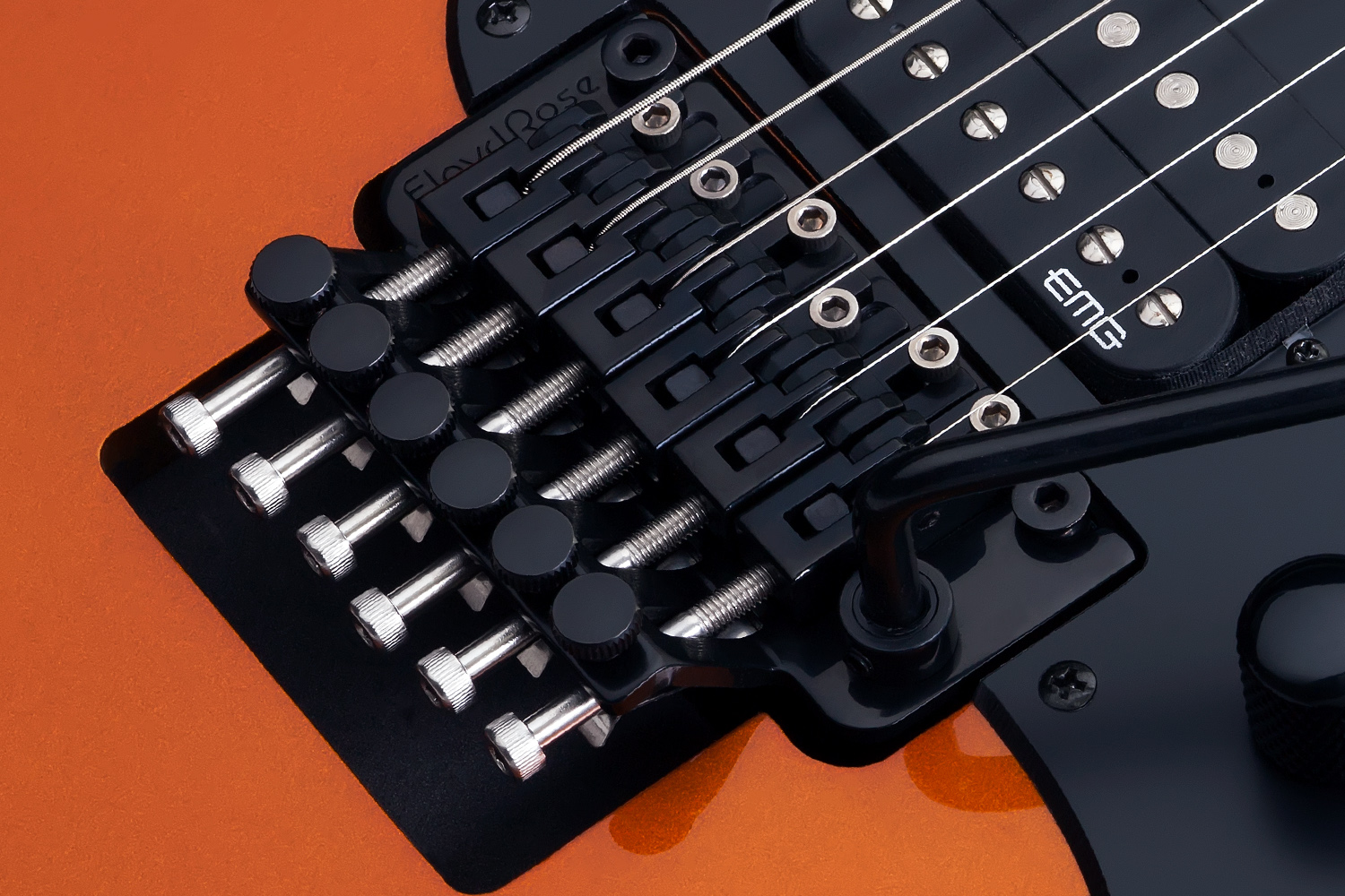 Schecter Sun Valley Super Shredder Fr 2h Emg Rw - Lambo Orange - Guitarra eléctrica con forma de tel - Variation 4