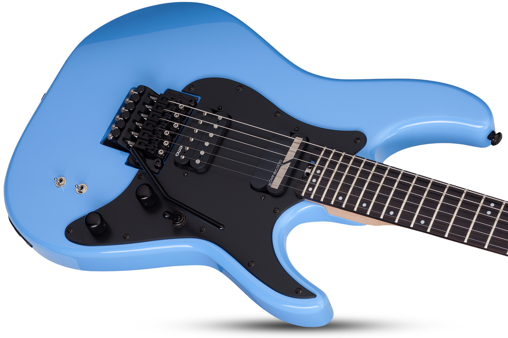 Schecter Sun Valley Super Shredder Fr S 2h Sustainiac Eb - Riviera Blue - Guitarra electrica metalica - Variation 2