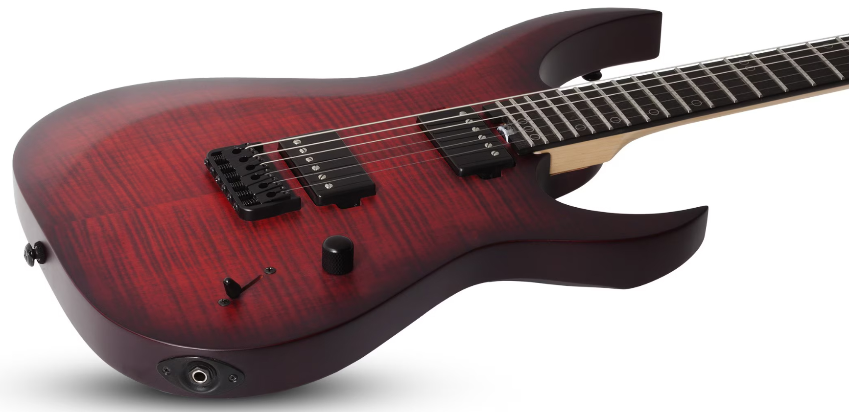 Schecter Sunset-6 Extreme 2h Ht Eb - Scarlet Burst - Guitarra electrica metalica - Variation 1