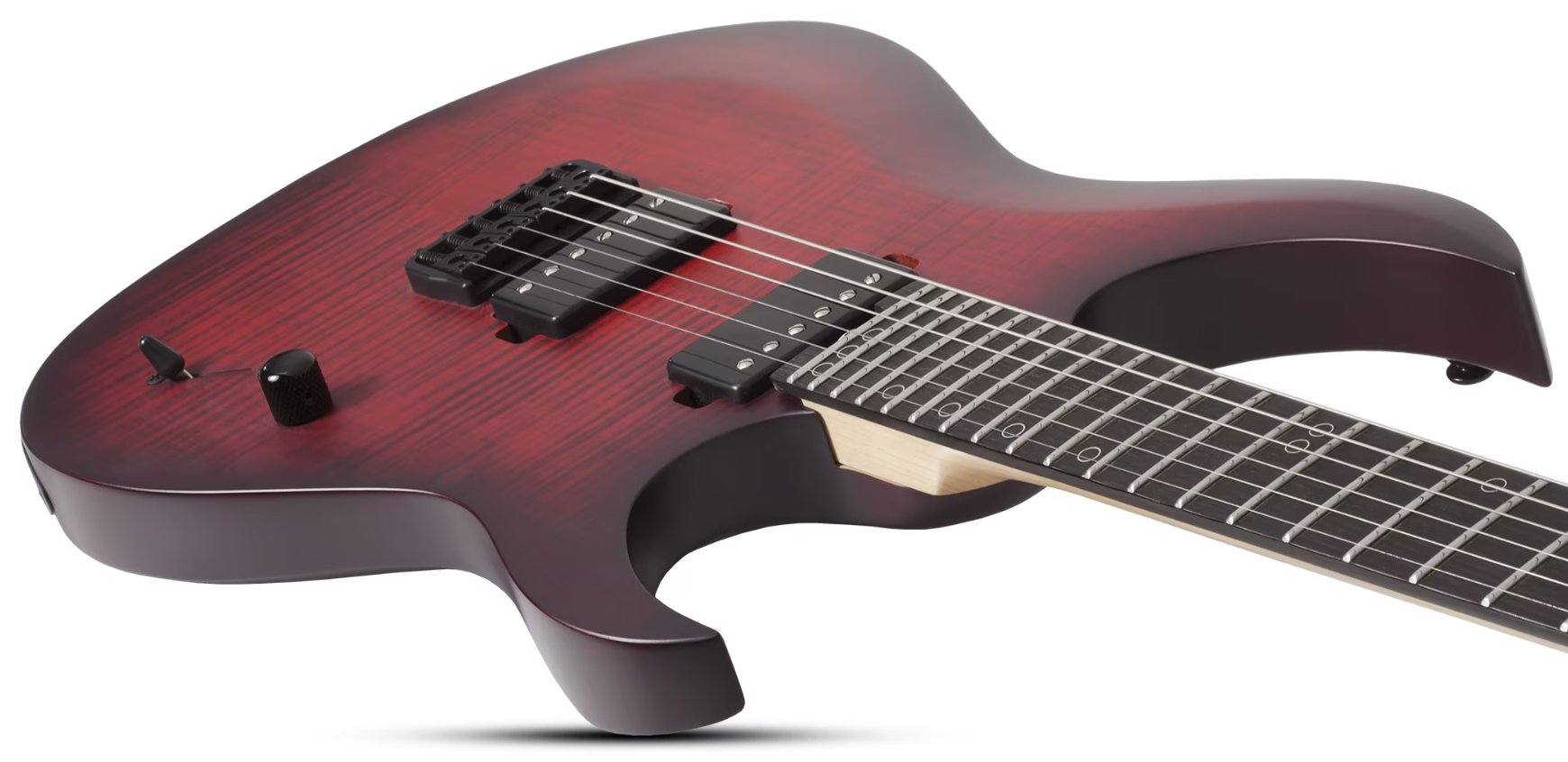 Schecter Sunset-6 Extreme 2h Ht Eb - Scarlet Burst - Guitarra electrica metalica - Variation 2