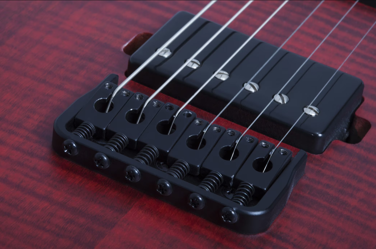 Schecter Sunset-6 Extreme 2h Ht Eb - Scarlet Burst - Guitarra electrica metalica - Variation 3