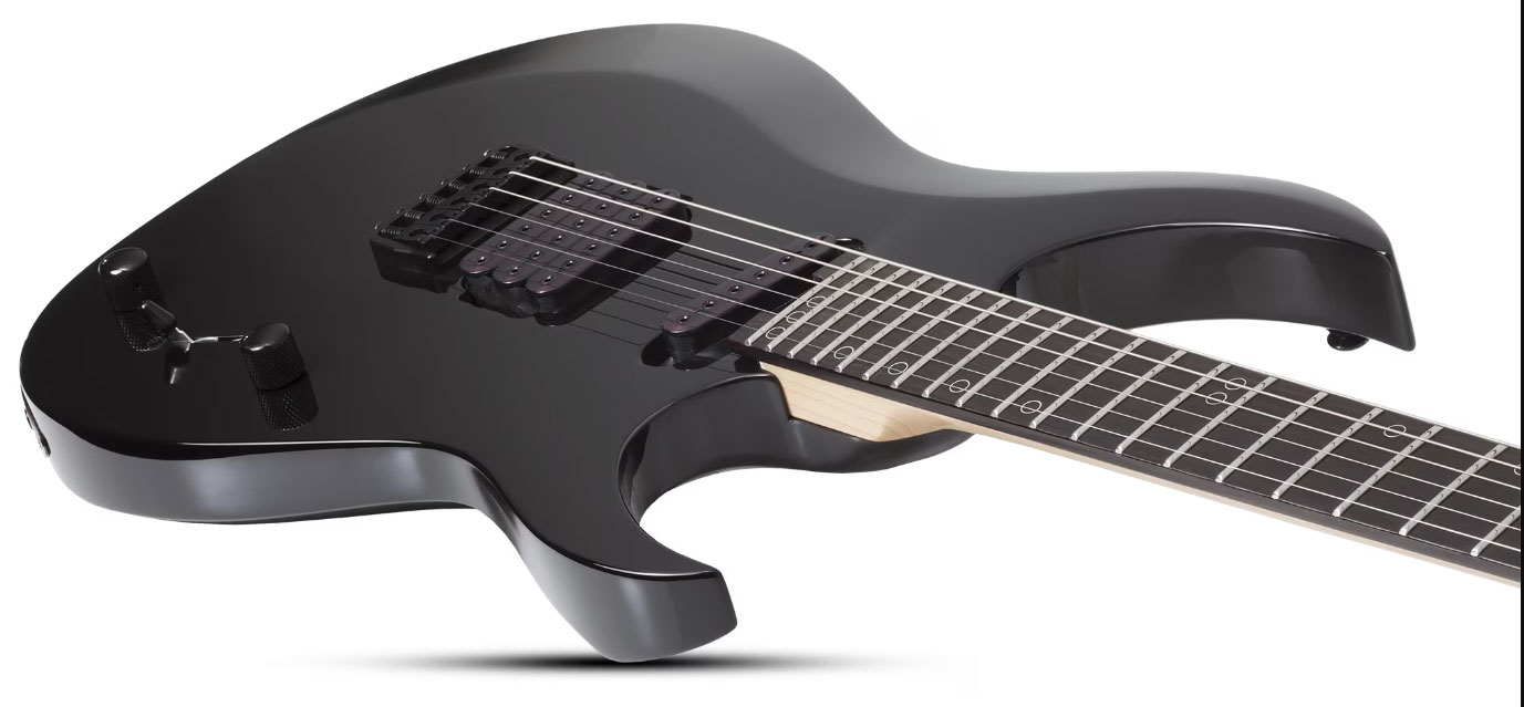 Schecter Sunset Triad 6 Tcs Ht Eb - Gloss Black - Guitarra electrica metalica - Variation 2