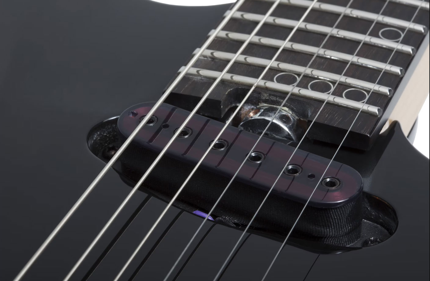 Schecter Sunset Triad 6 Tcs Ht Eb - Gloss Black - Guitarra electrica metalica - Variation 4