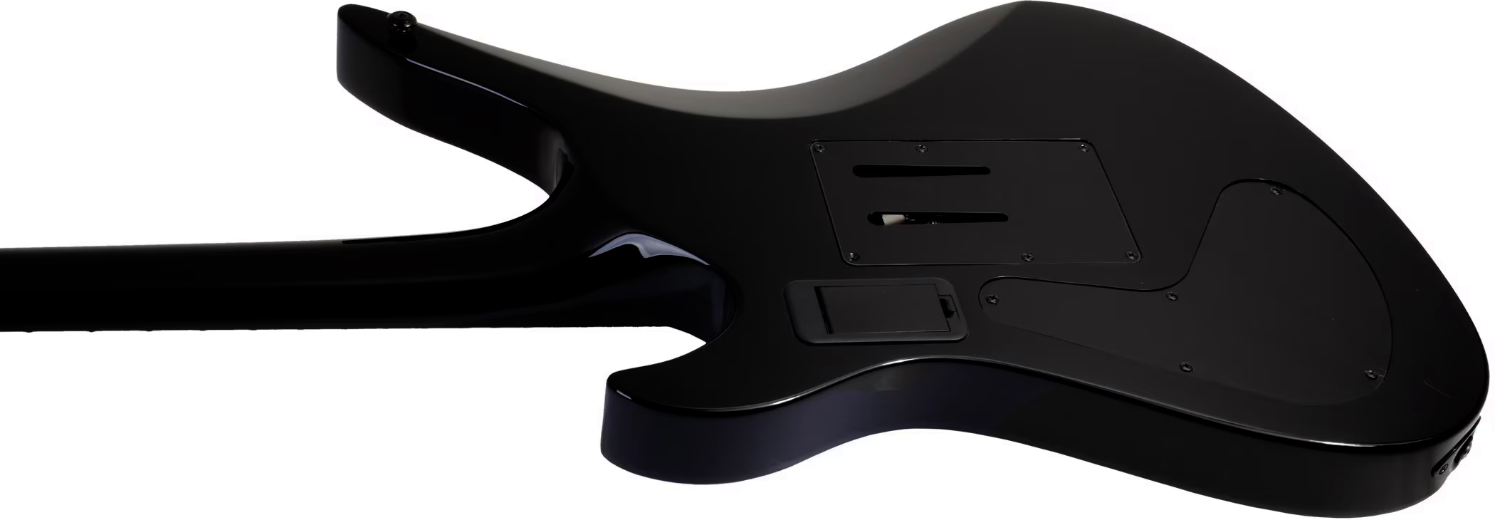 Schecter Synyster Custom-s Signature 2h Sustainiac Fr Eb - Black Silver - Guitarra eléctrica con forma de str. - Variation 3