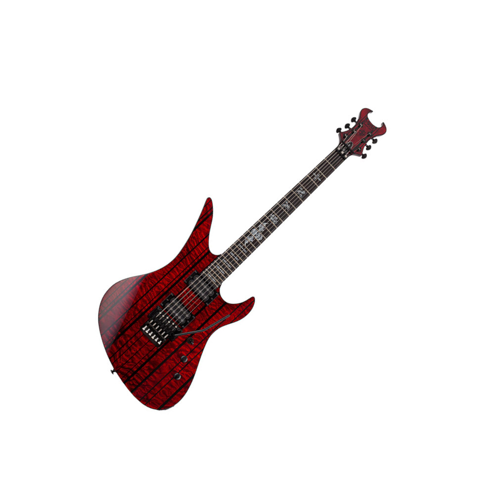 Schecter Synyster Gates Standard Plus Fr Hh Eb - Transparent Deep Red - Guitarra eléctrica de autor - Variation 1