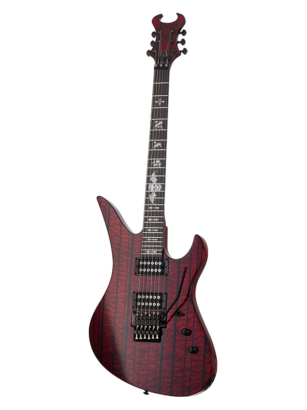 Schecter Synyster Gates Standard Plus Fr Hh Eb - Transparent Deep Red - Guitarra eléctrica de autor - Variation 5